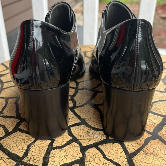 Reed Krakoff women’s Black Patent Leather Slip Ankle Boots - Picture 2 of 7